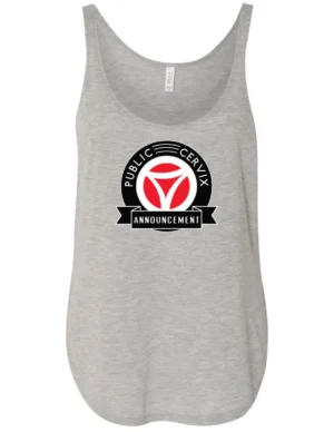 PCA Flowy Tank with Side Slit Athletic Heather
