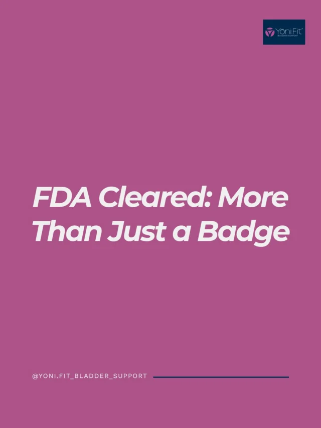 FDA Cleared: You’ve probably seen the term before — but what does it actually mean?

In today’s market, there are countless products making claims about women’s health, pelvic support, and bladder leak management. But not every product has undergone the same regulatory review. 
✨ Women deserve options they can feel confident about. We remain committed to providing a solution that has undergone the FDA clearance process and helping educate women about their pelvic health choices.

🔗 www.yonifit.com

#fdacleared #yonifit #pelvichealth #bladderleaksupport #womenswellness